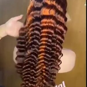 premium 100% human hair water wave full frontal (ear to ear)