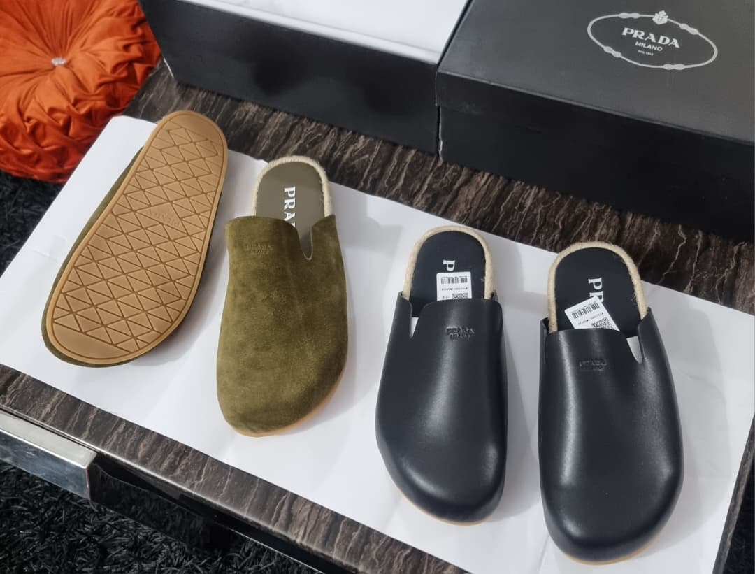 classic leather men’s shoes prada mule classic leather men’s shoes prada mule